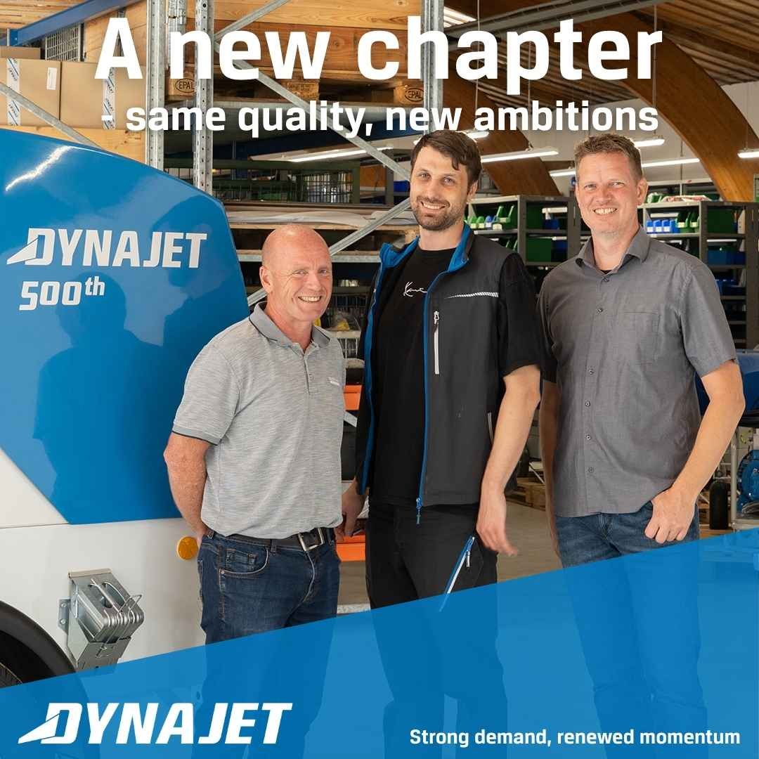 A new chapter at Dynajet A/S: strong demand, a stronger team and faster support. Same trusted quality — ready to help from Denmark.